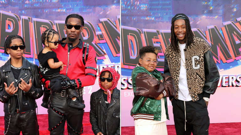 Offset Brings All 3 Sons to 'Spider-Man: Across the Spider-Verse