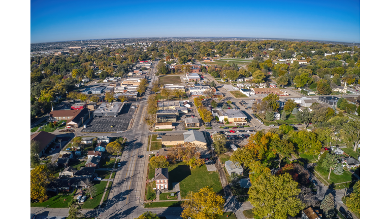 View of the Omaha Suburb of Bellevue, Nebraska