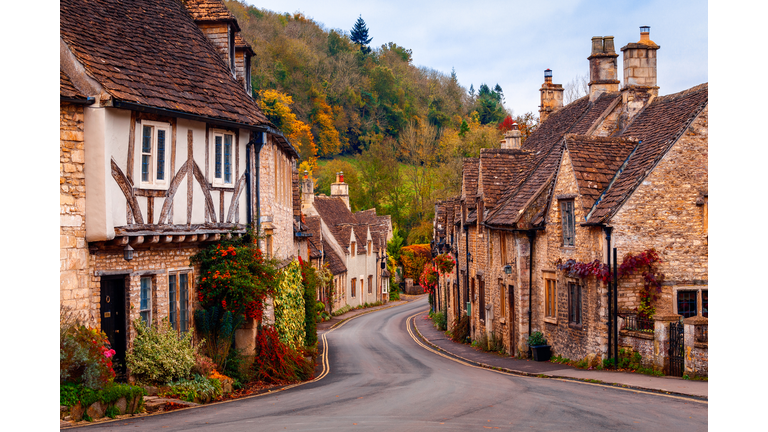 Famous Village of Castle Combe, Wiltshire, England
