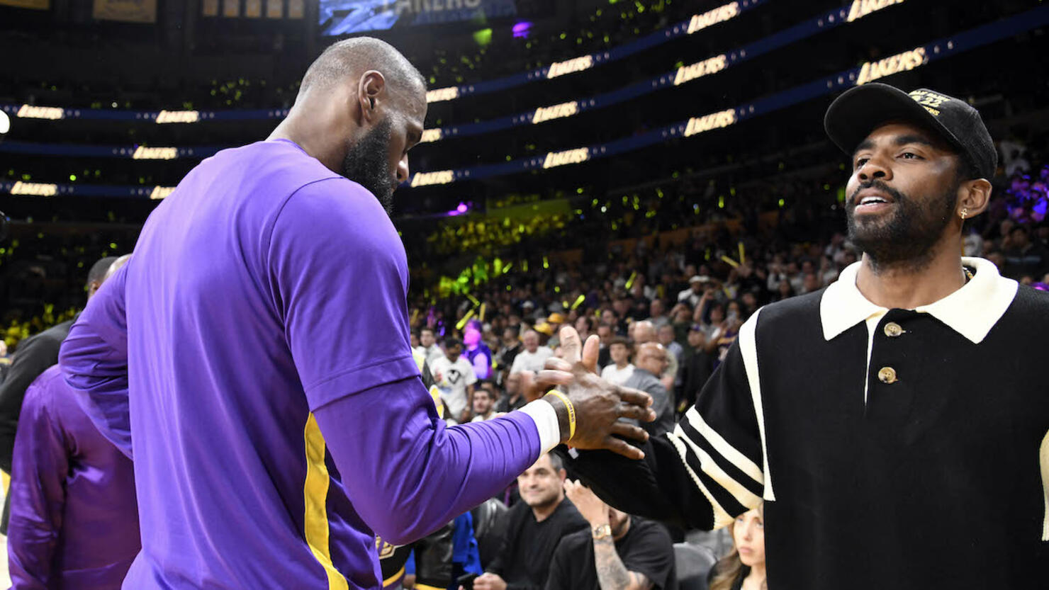 Celebrities At The Los Angeles Lakers Game