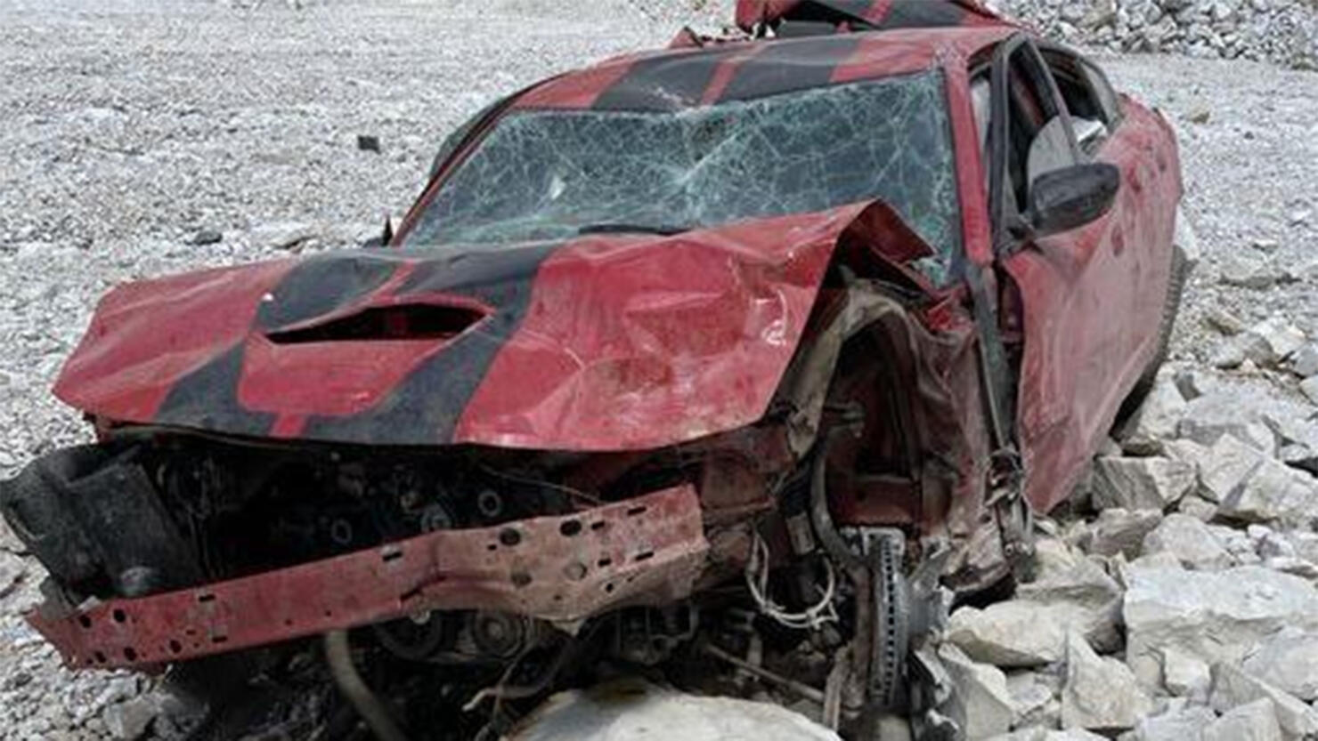 Totaled Dodge Charger