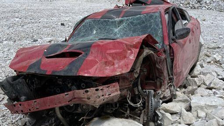 Totaled Dodge Charger