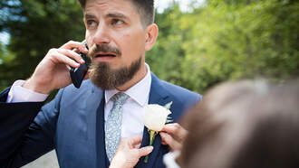 A Groom Scrolled Through His Phone......as He WALKED DOWN THE AISLE!