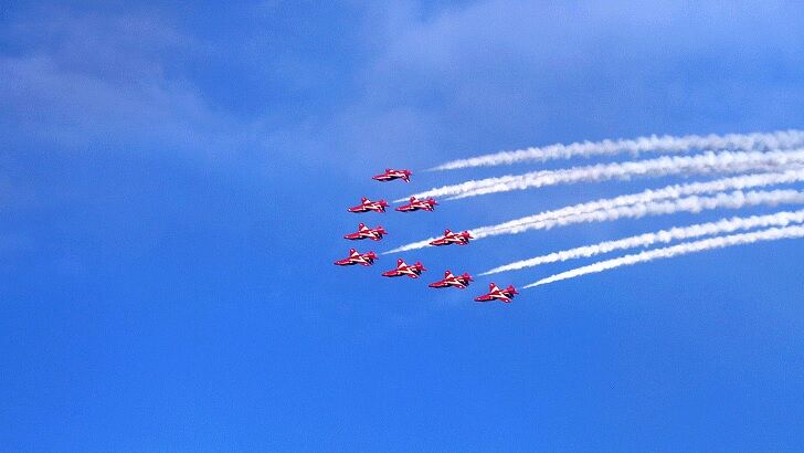 Odd UFO Spotted During Airshow in Britain