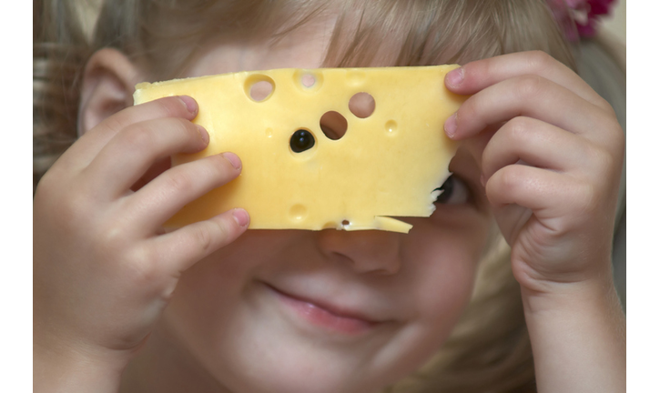 Girl with cheese