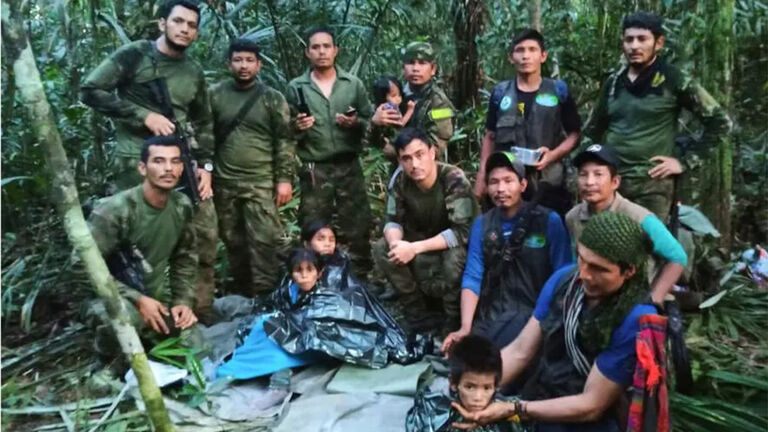 4 missing children found alive in the rainforest
