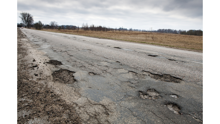 Damaged road