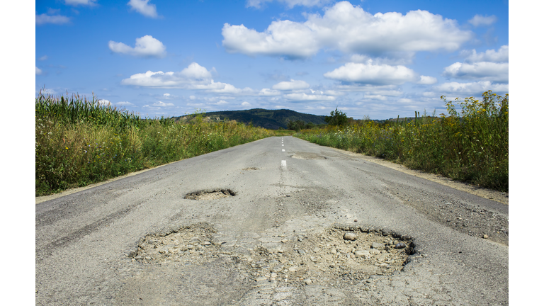 bad road cracked