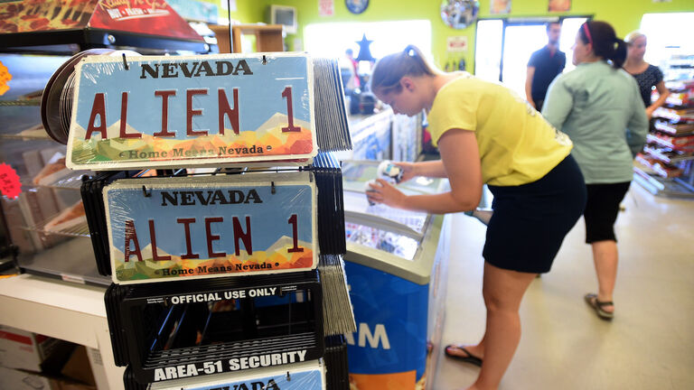 Area 51 license plate attracts over 300 traffic violations, Local Nevada