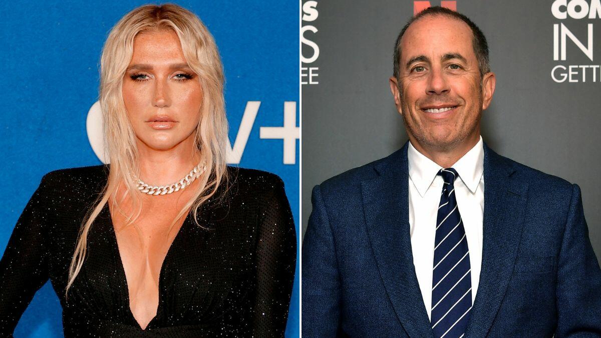 Kesha Reflects On Awkward Viral Video Of Jerry Seinfeld Refusing To Hug ...