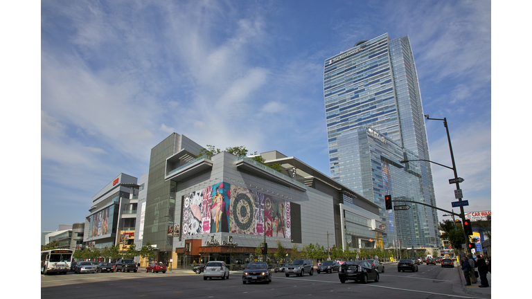 LA Live campus with ESPN Zone, Nokia Theatre, Club Nokia and Conga Room, Los Angeles, California, USA, May 2010
