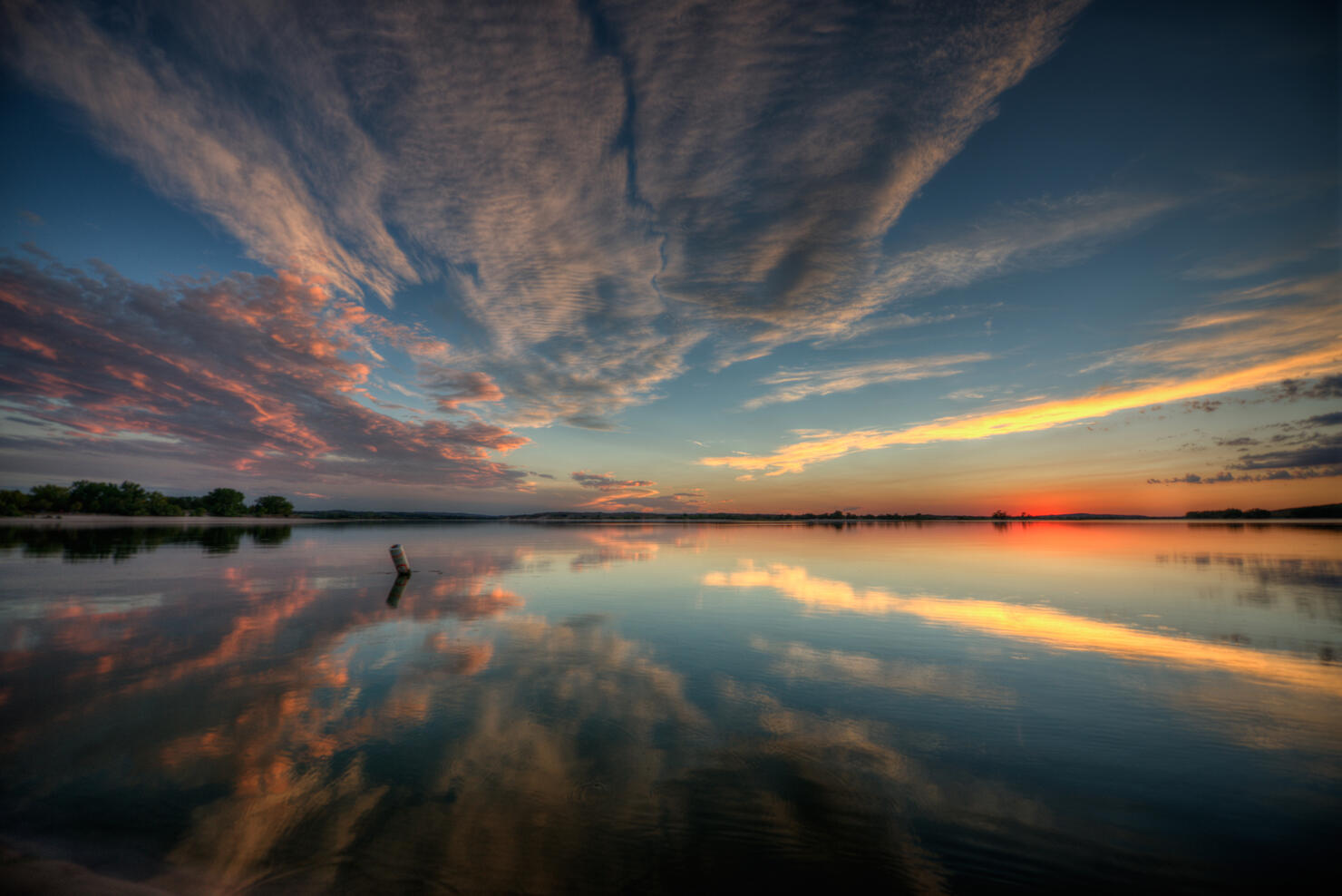 Sunset at Merritt Reservoir near Valentine, Nebras