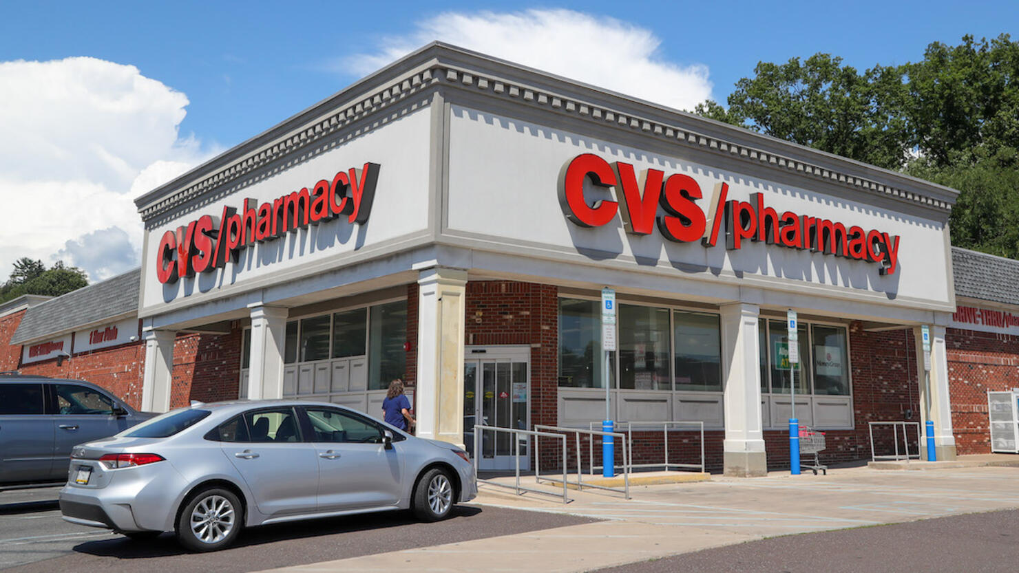 A CVS logo is displayed at one of their stores near