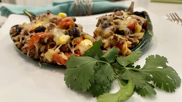 Stuffed Poblano Peppers