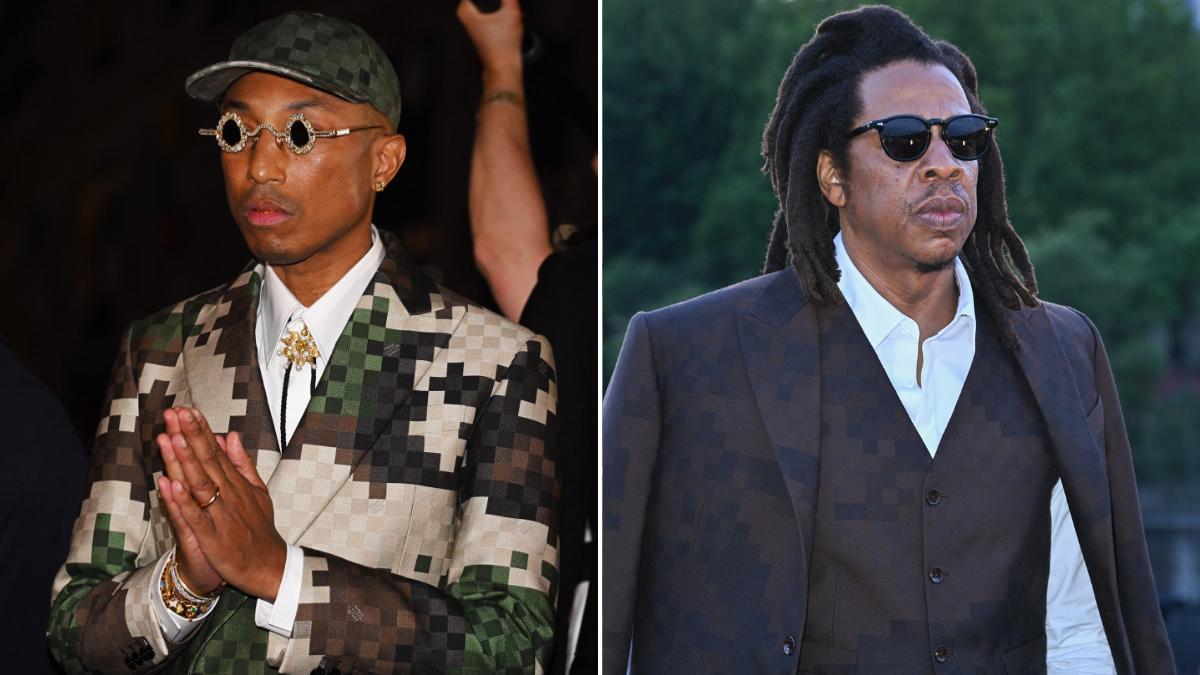 Pharrell Williams makes his Louis Vuitton debut in star-studded