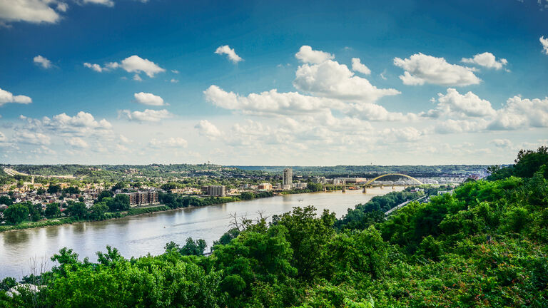 Kentucky City and Ohio River