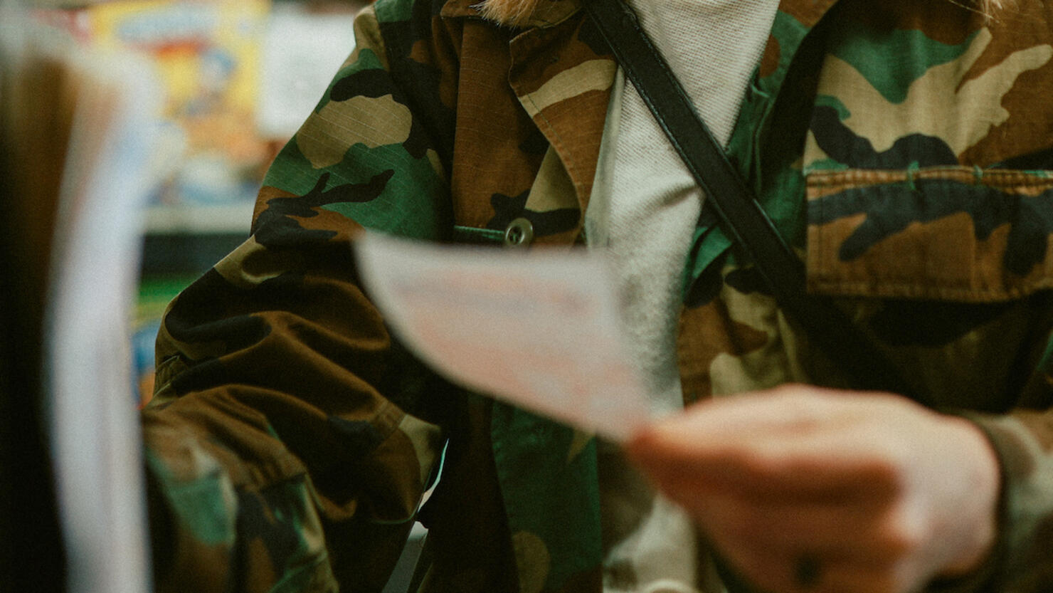 buying lottery tickets in a convenience store in LA