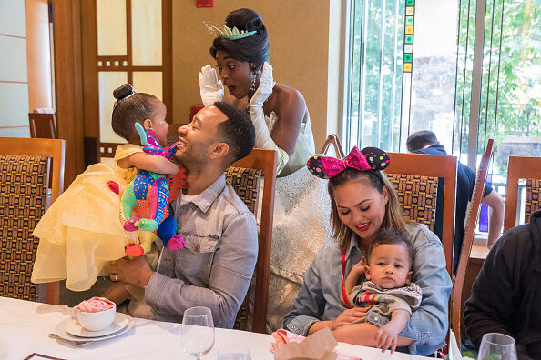 John Legend And Chrissy Teigen Visit Disneyland Resort