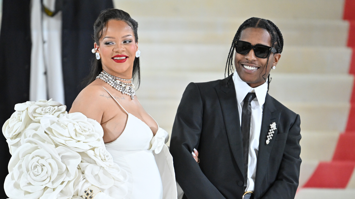 Pregnant Rihanna Bares Her Bump in Pharrell's First Collection for