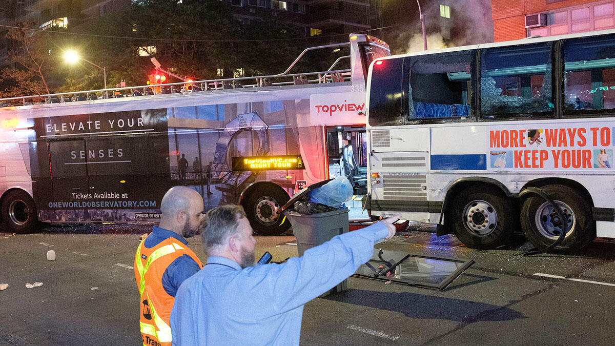 Dozen Injured As Double-Decker Tour Bus Collides With New York City Bus ...