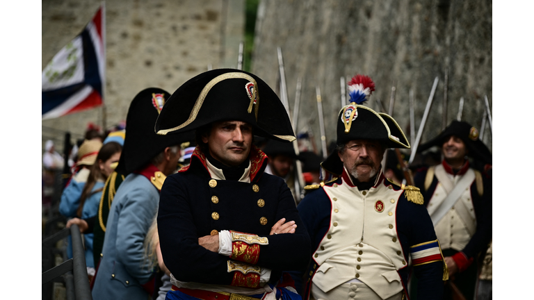 ITALY-FRANCE-NAPOLEON-RE-ENACTMENT-FEATURE