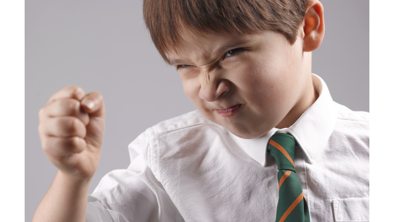 ANGRY SCHOOLBOY LASHING OUT