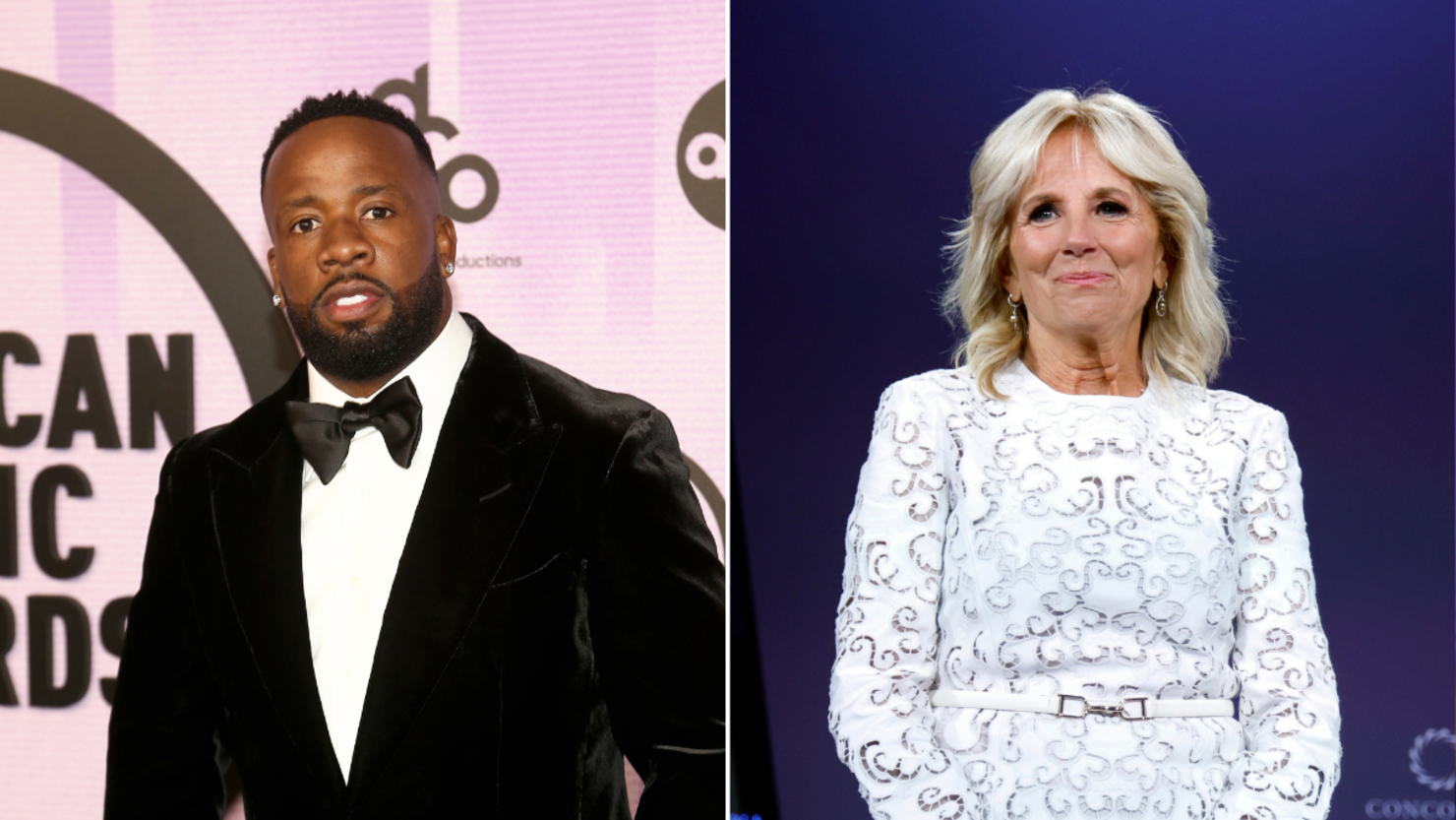 Yo Gotti and Jill Biden