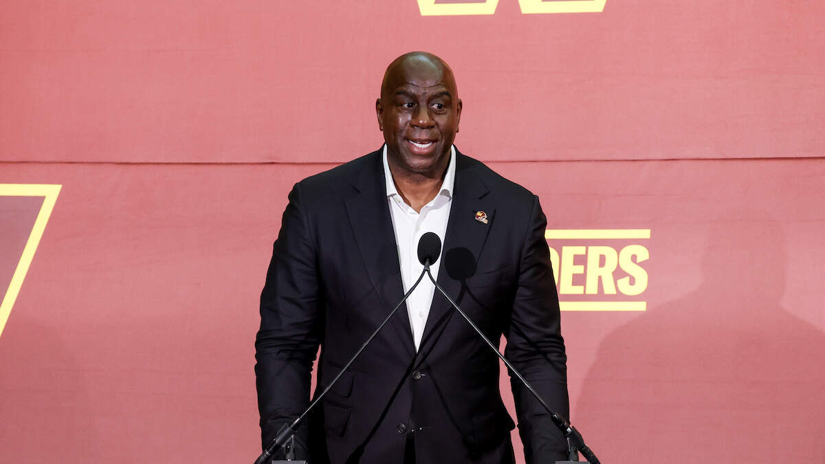 Magic Johnson does not rule out Washington Commanders' name change amid  purchase