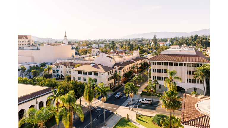 Santa Barbara skyline on a sunny day, California, USA