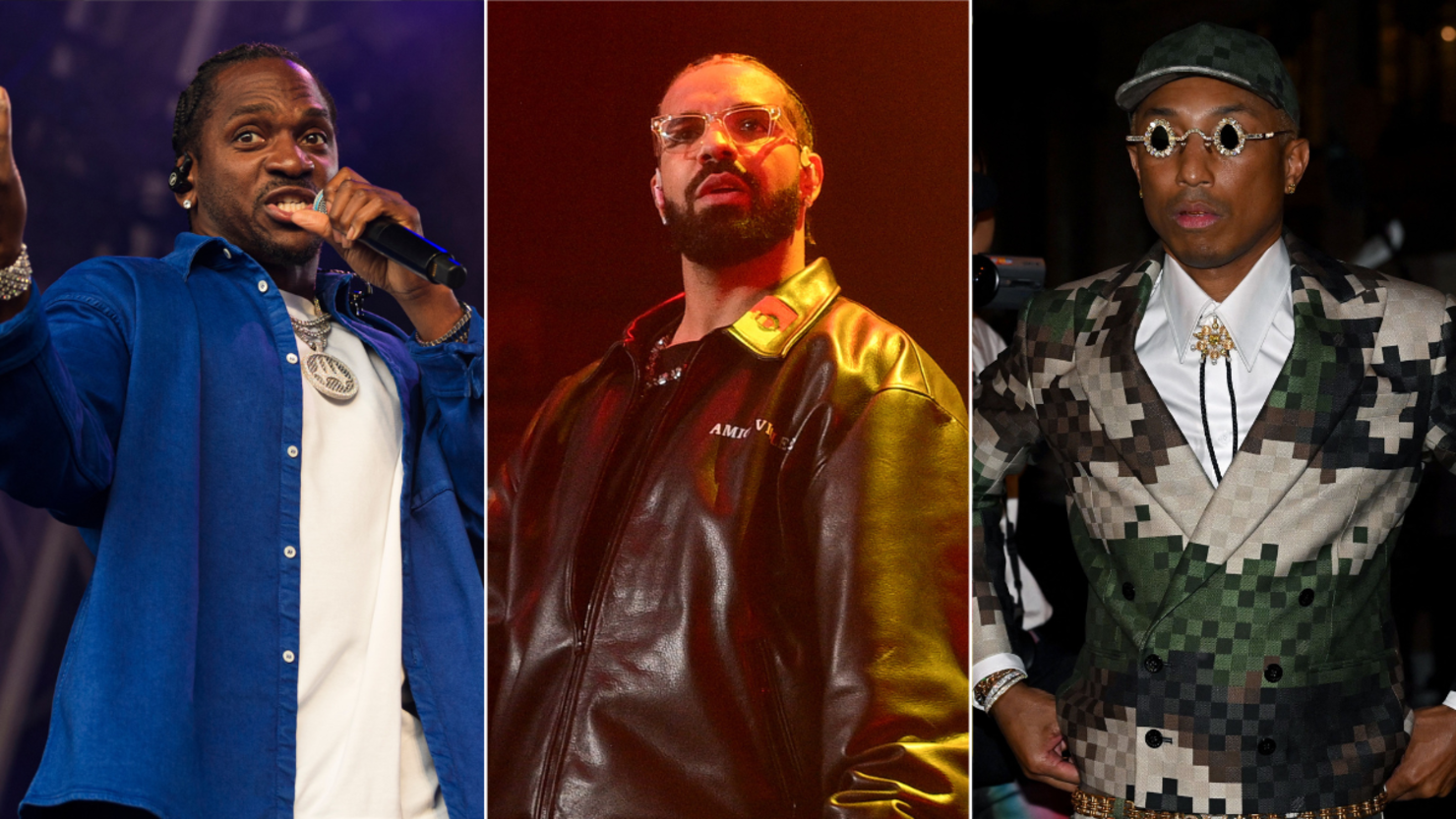 Pusha T, Drake & Pharrell Williams