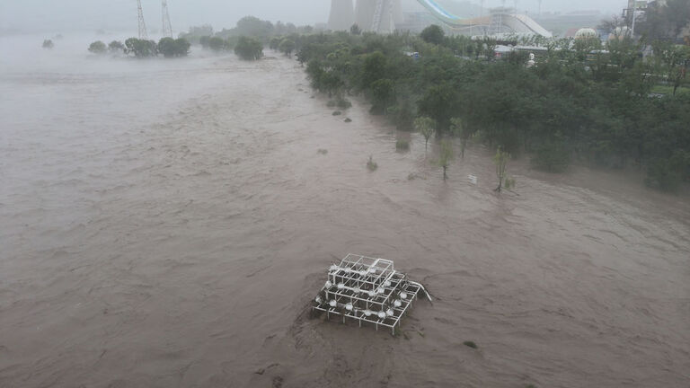 Rainstorm Cause Flood in Beijing