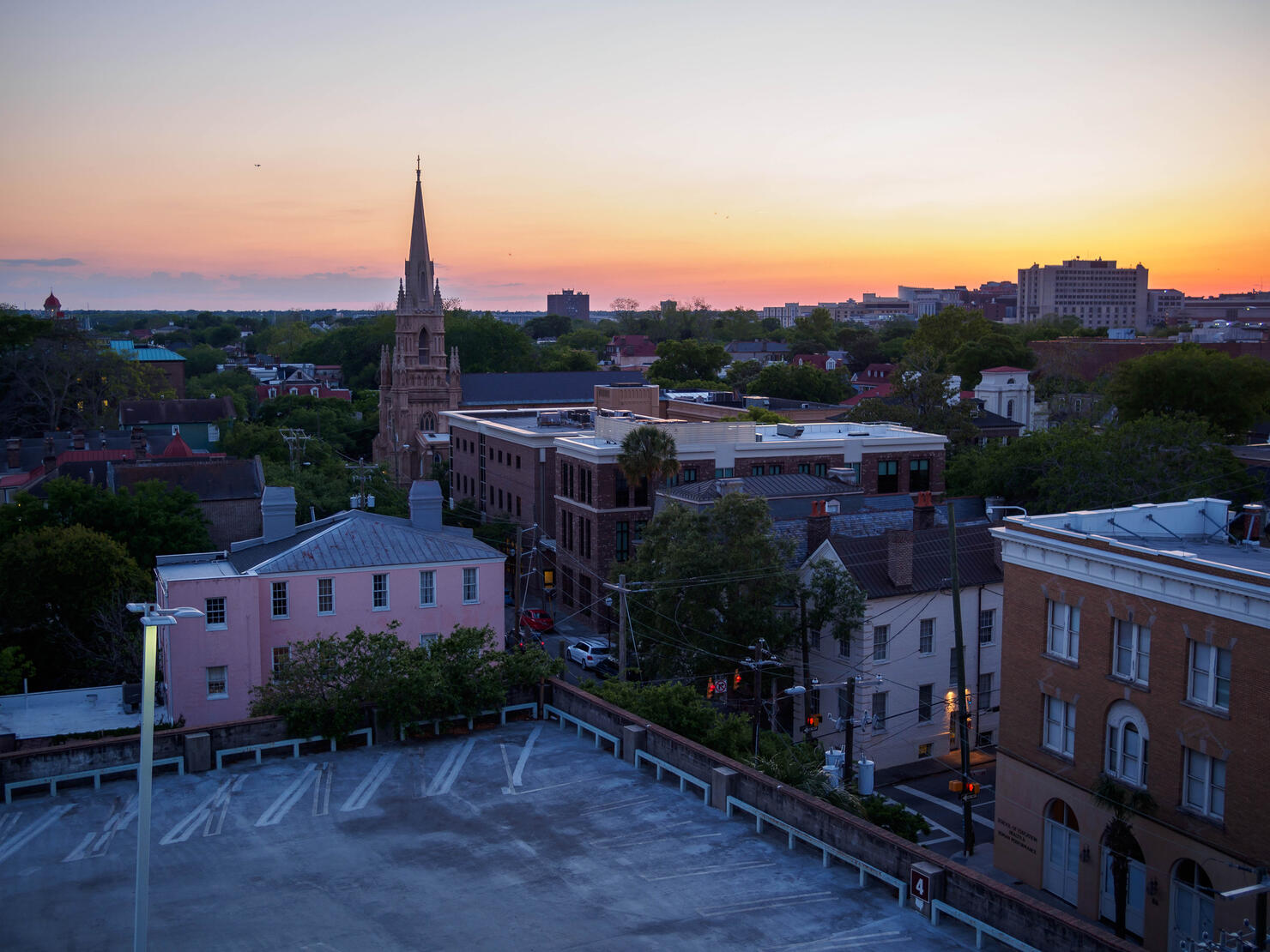 Charleston, South Carolina at dusk