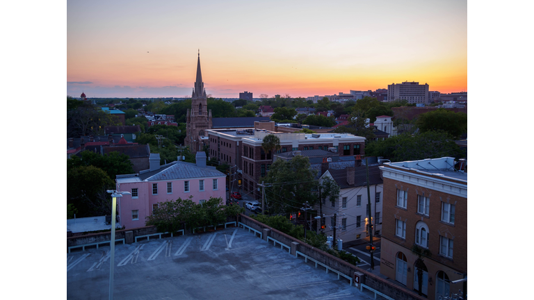 Charleston, South Carolina at dusk