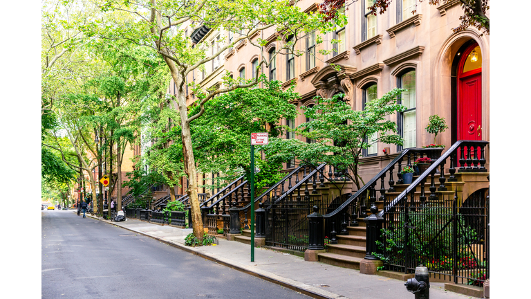 Residential buildings in West Village, New York City, USA