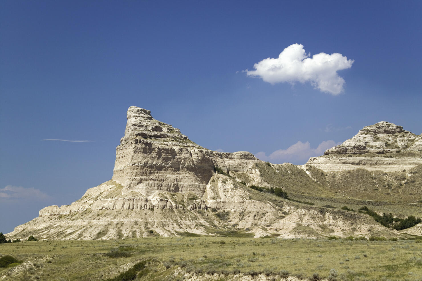 USA, Nebraska, Scottsbluff, Old Oregon Trail, Scotts Bluff National Monument
