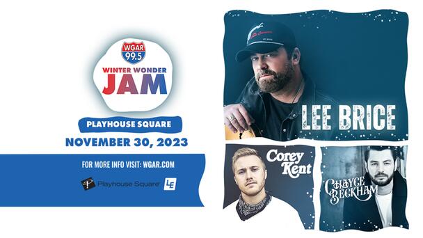 Purchase tickets HERE for WGAR's Winter Wonder Jam starring Lee Brice 