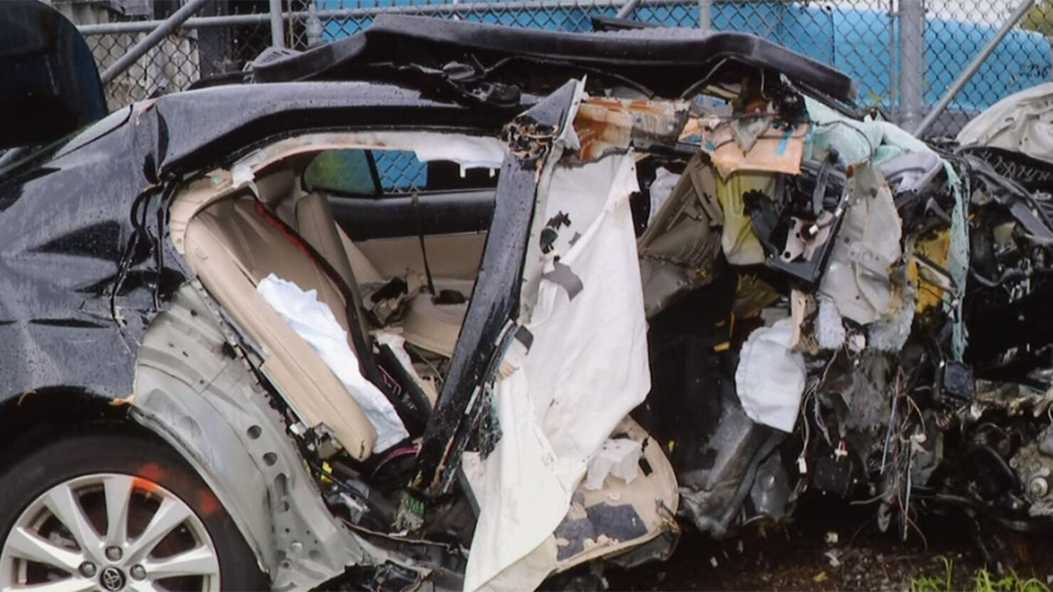 The result of a car crash that left two people dead