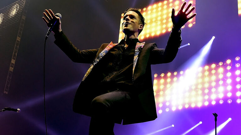 The Killers With Wayne Newton Perform At Grand Opening Of T-Mobile Arena