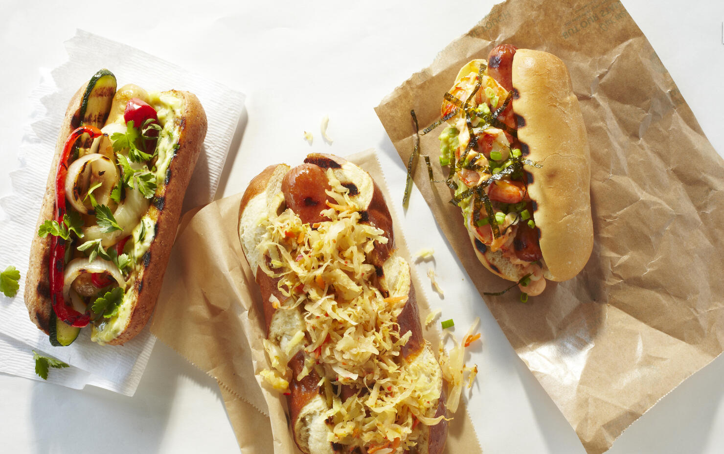 Spread of Three Types of Hot Dogs