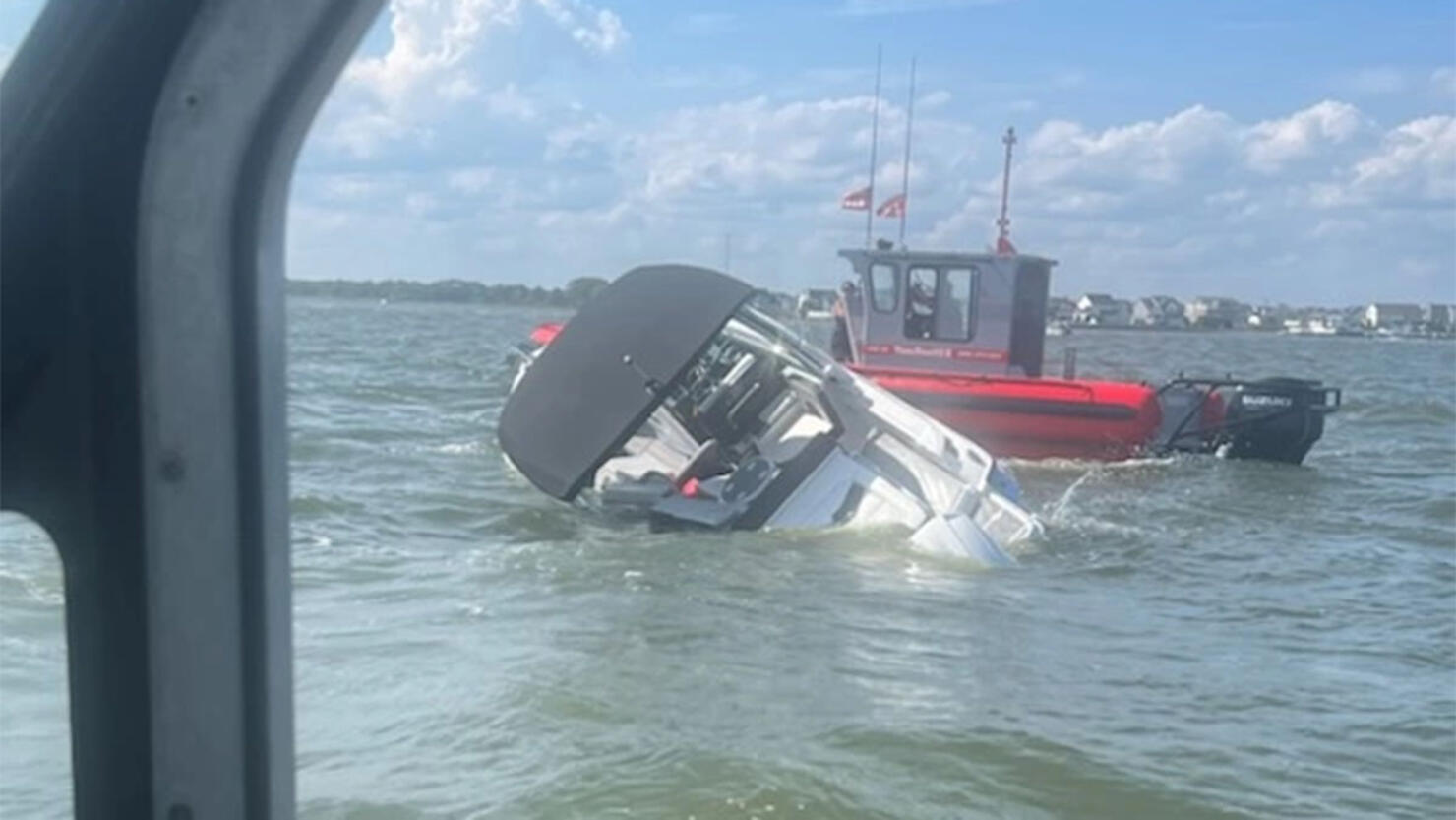 Coast Guard rescues 4 people, dog from sinking boat in Barnegat Bay, New Jersey