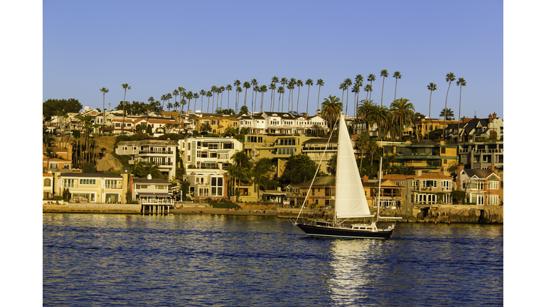 Sailing in Newport Beach, California (P)
