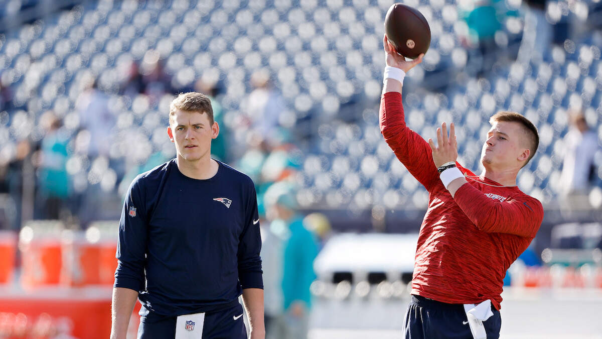 Patriots reportedly waive backup quarterback Bailey Zappe