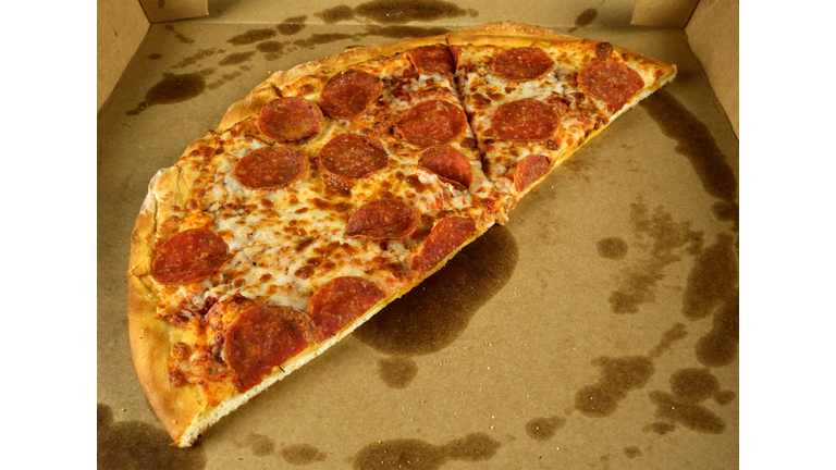 Pizza in a delivery box