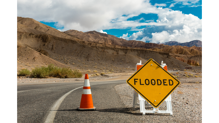 Flooded sign