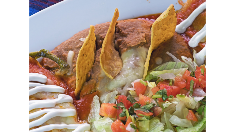 Mexican Beans and Rice Close-up