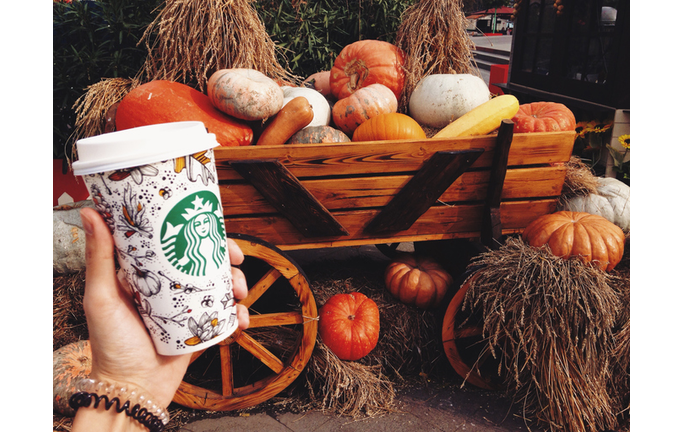 Autumn with Starbucks