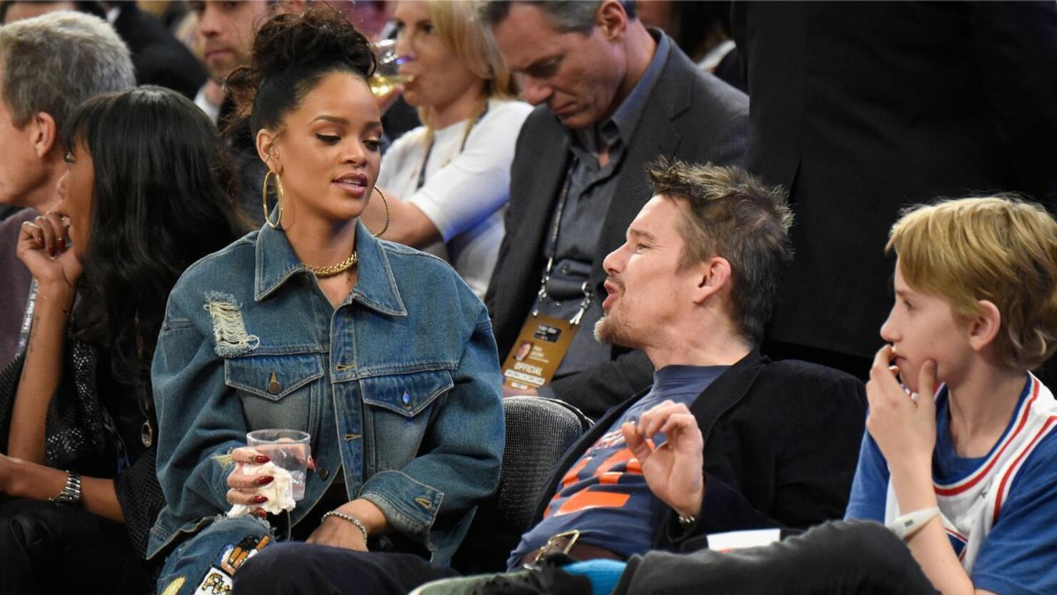 Ethan Hawke Reacts To Being Caught 'Openly Flirting' With Rihanna | iHeart