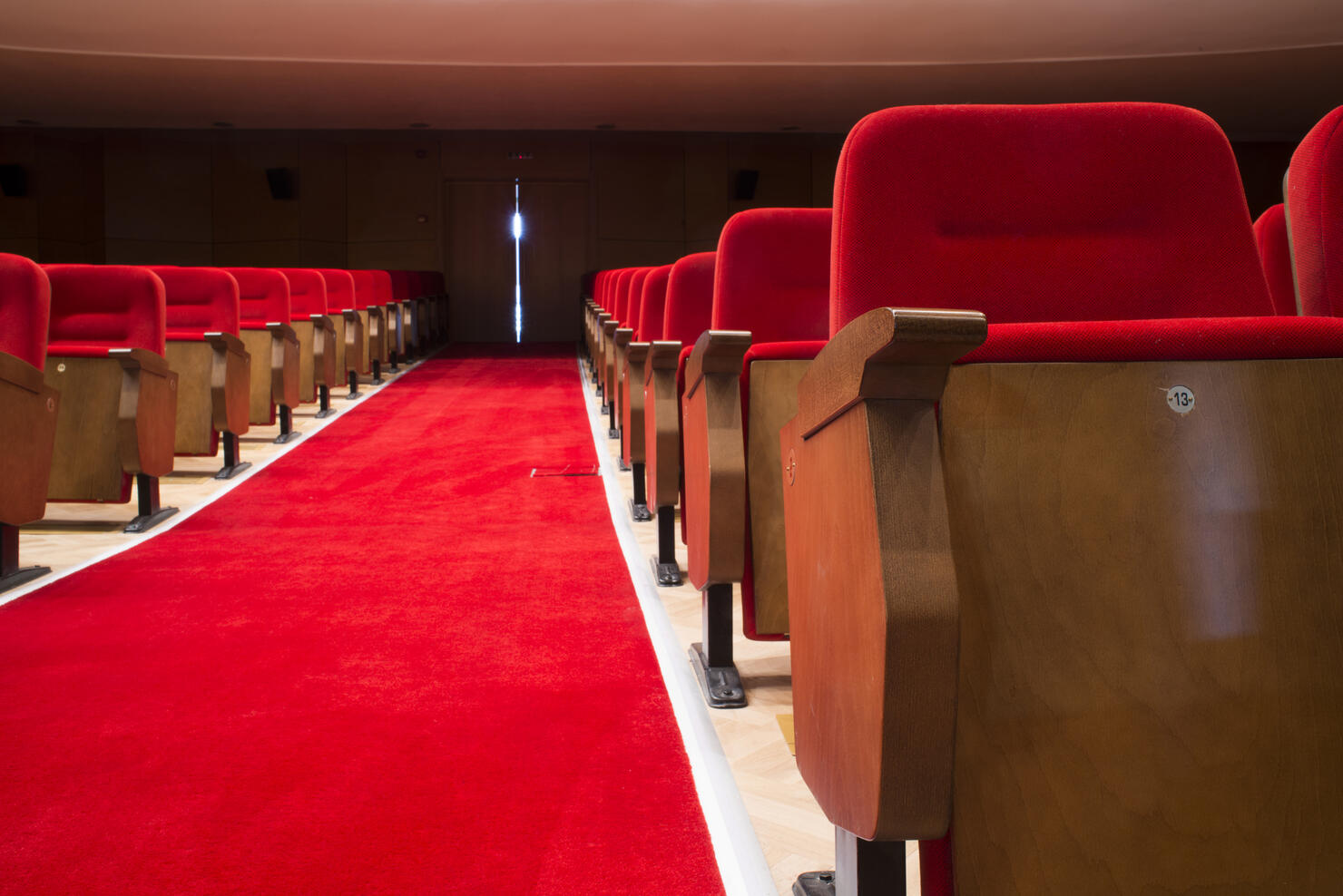Seats in a theater and opera