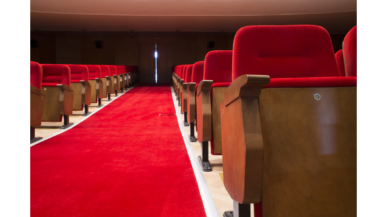 Seats in a theater and opera