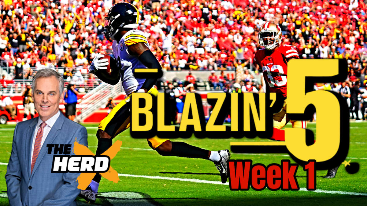 Blazing Five: Colin Cowherd Gives His 5 Best NFL Bets For Week 1